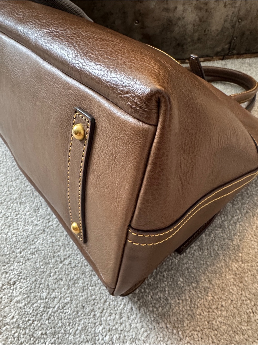 Dooney & Bourke Florentine Clayton in Elephant with strap - Picture 5 of 16